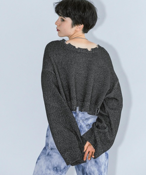 PAGEBOY（ページボーイ）の「ニットカーディガン（カーディガン/ボレロ・レディース・ブラック・FREE）」の2枚目の写真