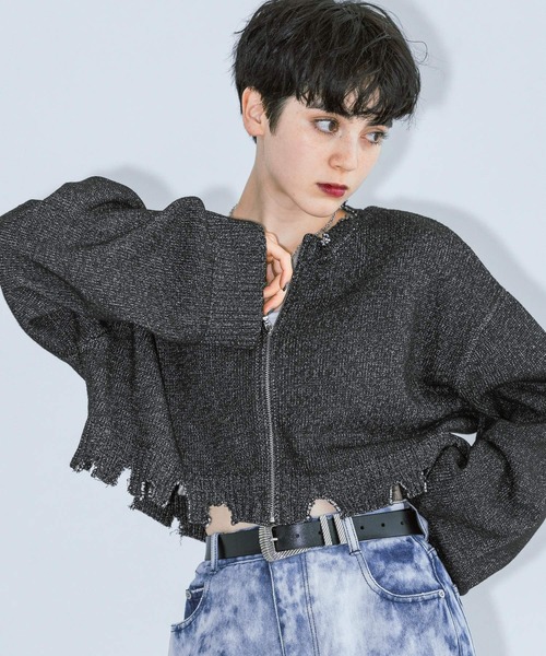 PAGEBOY（ページボーイ）の「ニットカーディガン（カーディガン/ボレロ・レディース・ブラック・FREE）」の14枚目の写真