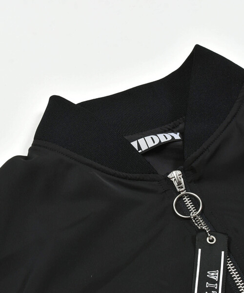 ZIDDY（ジディ）の「【 ニコ☆プチ 掲載 】袖ギャザーMA-1(130~160cm)（MA-1・キッズ・オフホワイト/ブラック・FREE/130cm/140cm/150cm）」の17枚目の写真