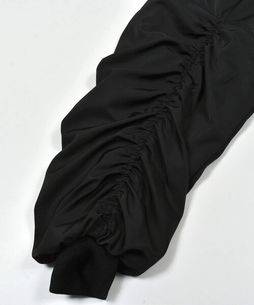 ZIDDY（ジディ）の「【 ニコ☆プチ 掲載 】袖ギャザーMA-1(130~160cm)（MA-1・キッズ・オフホワイト/ブラック・FREE/130cm/140cm/150cm）」の20枚目の写真