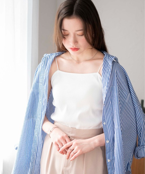 WEGO(ウィゴー)の「WEGO/nachumoreカップインキャミ(キャミソール・レディース・オフホワイト/その他1/その他2/ブルー系その他/ブラック/サックスブルー・SMALL/MEDIUM)」の13枚目の写真