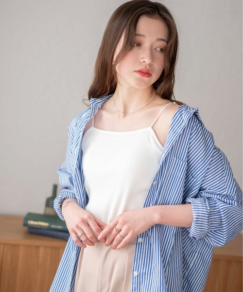 WEGO(ウィゴー)の「WEGO/nachumoreカップインキャミ(キャミソール・レディース・オフホワイト/その他1/その他2/ブルー系その他/ブラック/サックスブルー・SMALL/MEDIUM)」の12枚目の写真