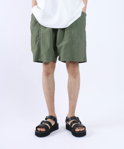 ANPAS(アンパス)の「Nylon Fabric Amphibious Baggy Shorts/水陸両用 ナイロン バギーショーツ バギーパンツ(その他パンツ・メンズ・オリーブ/オフホワイト/ブルー/イエロー/パープル/ブラック・LL/M/L)」の11枚目の写真