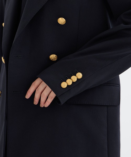 beautiful people（ビューティフルピープル）の「【beautiful people/ビューティフルピープル】logo fresco W6B jacket/ロゴフレスコテーラードジャケット（テーラードジャケット・レディース・ネイビー・36/38）」の9枚目の写真