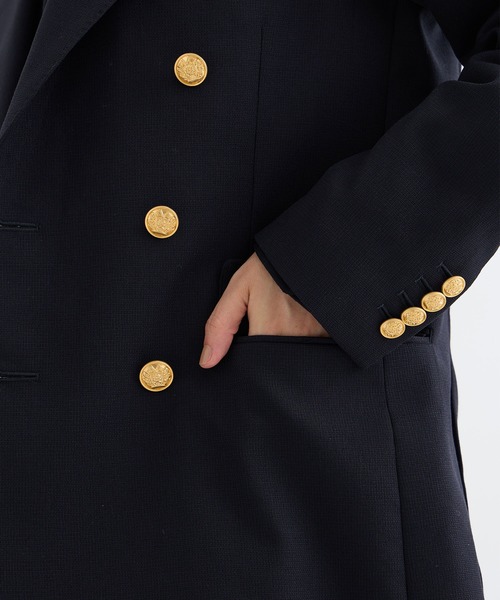 beautiful people（ビューティフルピープル）の「【beautiful people/ビューティフルピープル】logo fresco W6B jacket/ロゴフレスコテーラードジャケット（テーラードジャケット・レディース・ネイビー・36/38）」の10枚目の写真