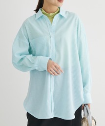 イージーケア　ドビーストライプシャツ