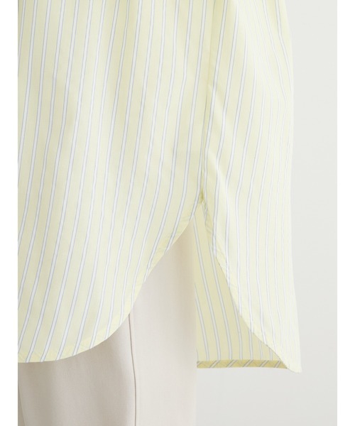 Green　Parks（グリーンパークス）の「イージーケア　ドビーストライプシャツ（シャツ/ブラウス・レディース・サックスブルー/ブルー/グリーン/ピンク/イエロー・FREE）」の21枚目の写真