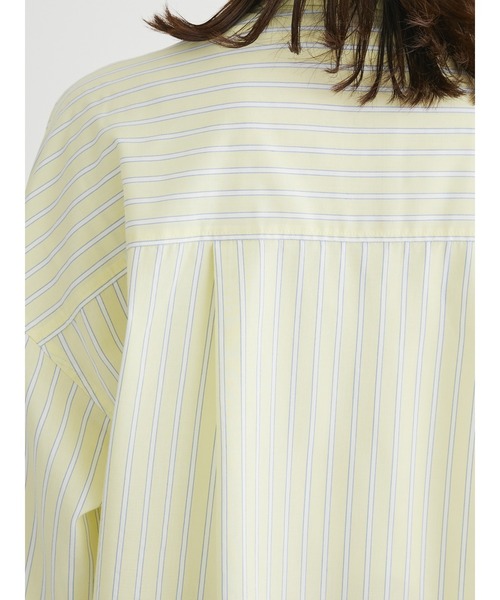 Green　Parks（グリーンパークス）の「イージーケア　ドビーストライプシャツ（シャツ/ブラウス・レディース・サックスブルー/ブルー/グリーン/ピンク/イエロー・FREE）」の22枚目の写真