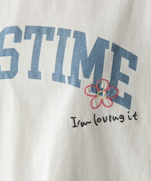 forksy.(フォルクシー)の「【forksy.】落書き刺繍ピグメントビッグTシャツ(Tシャツ/カットソー・レディース・チャコール/ネイビー/アイボリー・FREE)」の14枚目の写真