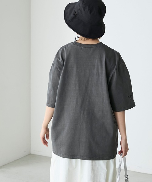 forksy.】落書き刺繍ピグメントビッグTシャツ forksy.│MONO