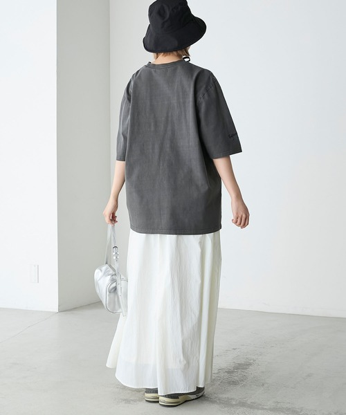 トップス mnk forksy.】落書き刺繍ピグメントビッグTシャツ forksy.│MONO-MART