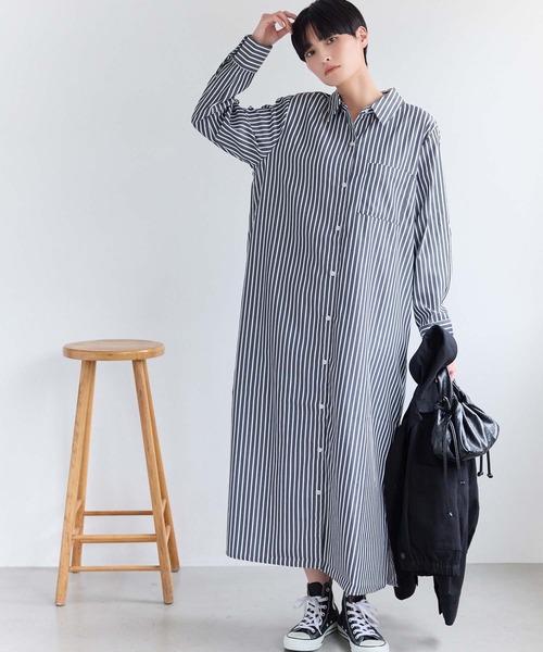 希少 限定品 近年 マディソンブルー シャツワンピース ストライプ hello 20230420174656583.jpg