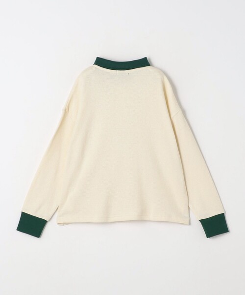 green label relaxing(グリーンレーベルリラクシング)の「TJ ハニカム 配色 ポロシャツ 100cm-130cm(ポロシャツ・キッズ・ブラック/オフホワイト・100cm/120cm/130cm/110cm)」の4枚目の写真