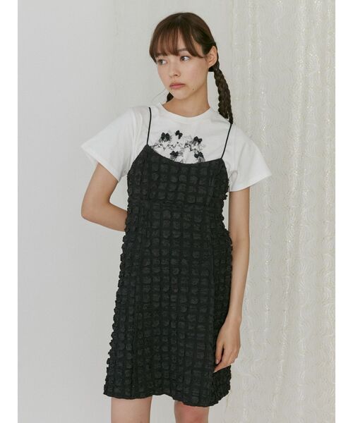 merry jenny（メリージェニー）の「ぽこぽこミニキャミワンピース（ワンピース・レディース・ブルー/アイボリー/ブラック・FREE）」の22枚目の写真