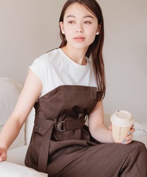 mysty woman | ［追加1］ビスチェドッキングプルオーバー　113889(Tシャツ/カットソー)