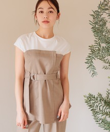mysty woman | ［追加1］ビスチェドッキングプルオーバー　113889(Tシャツ/カットソー)