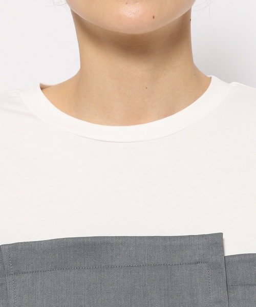 mysty woman（ミスティウーマン）の「［追加1］ビスチェドッキングプルオーバー　113889（Tシャツ/カットソー・レディース・ブルー/ダークブラウン/ベージュ/チャコールグレー/ライトベージュ・FREE）」の15枚目の写真