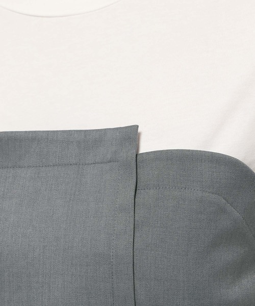 mysty woman（ミスティウーマン）の「［追加1］ビスチェドッキングプルオーバー　113889（Tシャツ/カットソー・レディース・ブルー/ダークブラウン/ベージュ/チャコールグレー/ライトベージュ・FREE）」の18枚目の写真