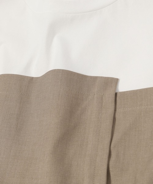 mysty woman（ミスティウーマン）の「［追加1］ビスチェドッキングプルオーバー　113889（Tシャツ/カットソー・レディース・ブルー/ダークブラウン/ベージュ/チャコールグレー/ライトベージュ・FREE）」の12枚目の写真