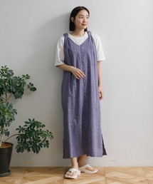 カットジャカードツイストワンピース
