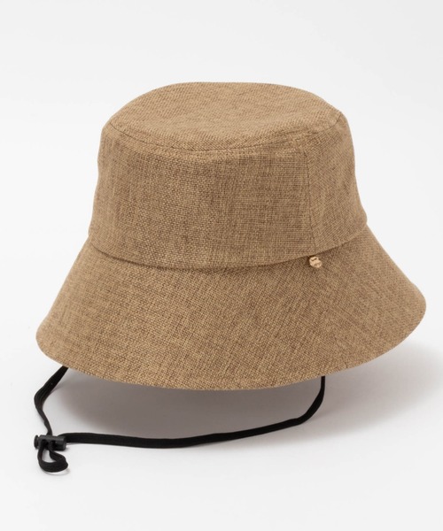HusHusH（ハッシュアッシュ）の「HusHusH ハッシュアッシュ サイズ調整可能 ギマハット バケットハット（ハット・レディース・ブラック/ブラウン/ベージュ・フリー）」の2枚目の写真
