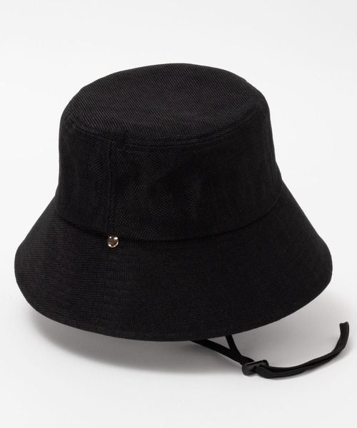 HusHusH（ハッシュアッシュ）の「HusHusH ハッシュアッシュ サイズ調整可能 ギマハット バケットハット（ハット・レディース・ブラック/ブラウン/ベージュ・フリー）」の6枚目の写真