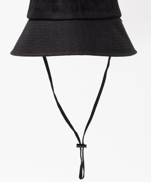 HusHusH（ハッシュアッシュ）の「HusHusH ハッシュアッシュ サイズ調整可能 ギマハット バケットハット（ハット・レディース・ブラック/ブラウン/ベージュ・フリー）」の9枚目の写真