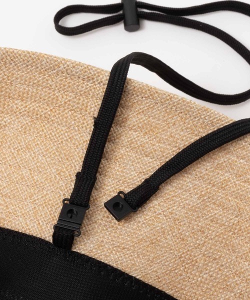 HusHusH（ハッシュアッシュ）の「HusHusH ハッシュアッシュ サイズ調整可能 ギマハット バケットハット（ハット・レディース・ブラック/ブラウン/ベージュ・フリー）」の10枚目の写真