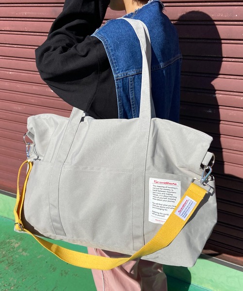 CRB(シーアールビー)の「トラベルトートバッグ(トートバッグ・レディース・ブラック/グレー/ピンク・F)」の1枚目の写真