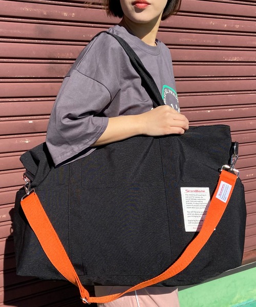 CRB(シーアールビー)の「トラベルトートバッグ(トートバッグ・レディース・ブラック/グレー/ピンク・F)」の19枚目の写真