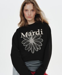 Mardi Mercredi（マルディメクルディ）の「【Renewal】【日本・中国限定】SWEATSHIRT FLOWERMARDI NEEDLEWORK / スウェットシャツ フラワーマルディ ニードルワーク（スウェット）」