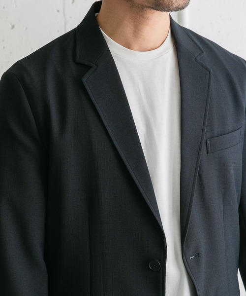 URBAN RESEARCH ROSSO MEN（アーバンリサーチロッソメン）の「『XLサイズあり』JAPAN FABRIC クルーネックTシャツ（Tシャツ/カットソー・メンズ・ネイビー/ホワイト/チャコールグレー・MEDIUM/LARGE/X-LARGE）」の14枚目の写真