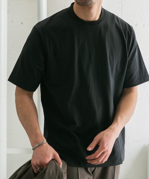 URBAN RESEARCH ROSSO MEN（アーバンリサーチロッソメン）の「『XLサイズあり』JAPAN FABRIC クルーネックTシャツ（Tシャツ/カットソー・メンズ・ネイビー/ホワイト/チャコールグレー・MEDIUM/LARGE/X-LARGE）」の17枚目の写真