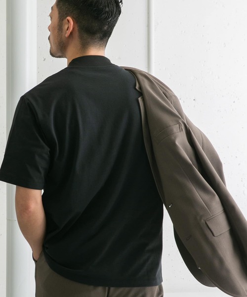 URBAN RESEARCH ROSSO MEN（アーバンリサーチロッソメン）の「『XLサイズあり』JAPAN FABRIC クルーネックTシャツ（Tシャツ/カットソー・メンズ・ネイビー/ホワイト/チャコールグレー・MEDIUM/LARGE/X-LARGE）」の22枚目の写真