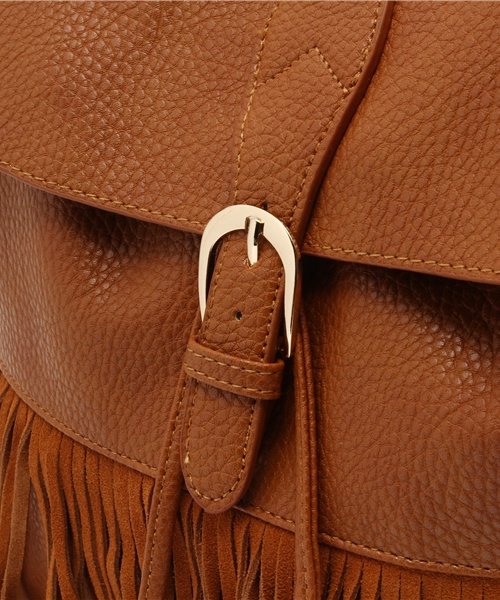 VENCEEXCHANGE（ヴァンスエクスチェンジ）の「フリンジリュック（バックパック/リュック・レディース・ブラック/オフホワイト/ライトブラウン/ブラウン・FREE）」の8枚目の写真