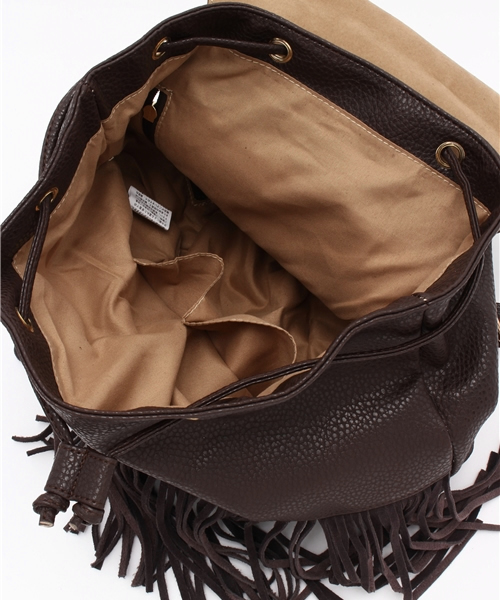 VENCEEXCHANGE（ヴァンスエクスチェンジ）の「フリンジリュック（バックパック/リュック・レディース・ブラック/オフホワイト/ライトブラウン/ブラウン・FREE）」の17枚目の写真