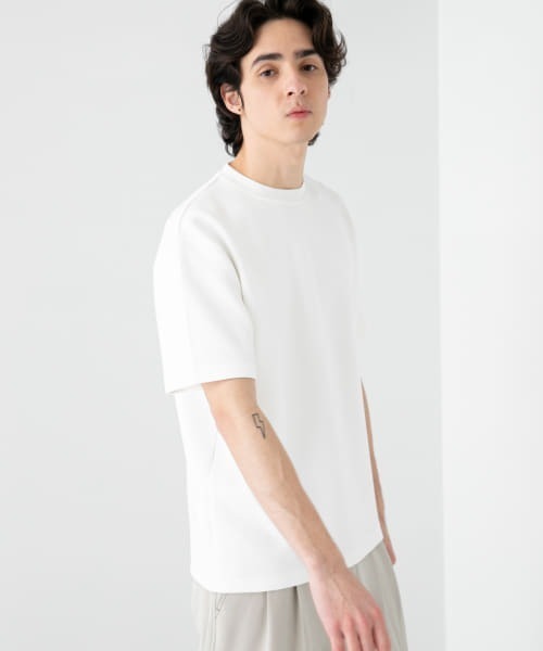 SENSE OF PLACE by URBAN RESEARCH（センスオブプレイスバイアーバンリサーチ）の「ダンボールポンチT(5分袖)（Tシャツ/カットソー・メンズ・ホワイト/ライトグレー/ブラック/ライトベージュ/ブルー/グリーン/チャコールグレー/ブラウン/ブルー系その他・MEDIUM/LARGE）」の15枚目の写真