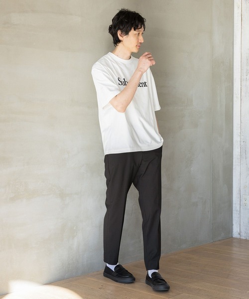 GLOBAL WORK（グローバルワーク）の「サラサラ快適DRY プリントTEE/半袖/986799（Tシャツ/カットソー・メンズ・ブラック/オフホワイト/ホワイト系その他6/チャコールグレー/ホワイト系その他5・SMALL/MEDIUM/LARGE/X-LARGE）」の6枚目の写真