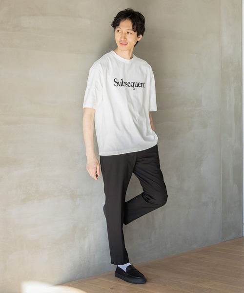 GLOBAL WORK（グローバルワーク）の「サラサラ快適DRY プリントTEE/半袖/986799（Tシャツ/カットソー・メンズ・ブラック/オフホワイト/ホワイト系その他6/チャコールグレー/ホワイト系その他5・SMALL/MEDIUM/LARGE/X-LARGE）」の7枚目の写真