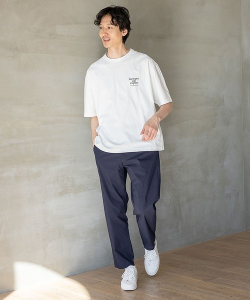 GLOBAL WORK（グローバルワーク）の「サラサラ快適DRY プリントTEE/半袖/986799（Tシャツ/カットソー・メンズ・ブラック/オフホワイト/ホワイト系その他6/チャコールグレー/ホワイト系その他5・SMALL/MEDIUM/LARGE/X-LARGE）」の11枚目の写真