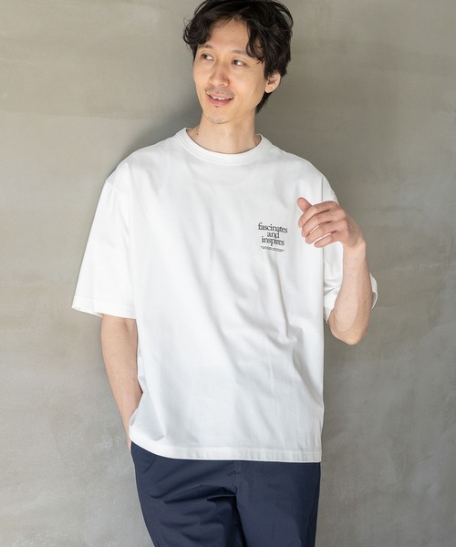 GLOBAL WORK（グローバルワーク）の「サラサラ快適DRY プリントTEE/半袖/986799（Tシャツ/カットソー・メンズ・ブラック/オフホワイト/ホワイト系その他6/チャコールグレー/ホワイト系その他5・SMALL/MEDIUM/LARGE/X-LARGE）」の12枚目の写真