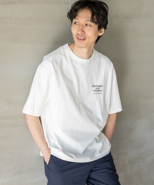 GLOBAL WORK（グローバルワーク）の「サラサラ快適DRY プリントTEE/半袖/986799（Tシャツ/カットソー・メンズ・ブラック/オフホワイト/ホワイト系その他6/チャコールグレー/ホワイト系その他5・SMALL/MEDIUM/LARGE/X-LARGE）」の13枚目の写真