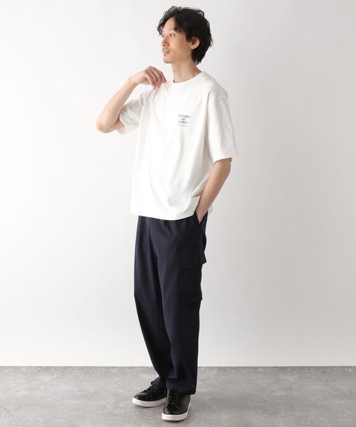GLOBAL WORK（グローバルワーク）の「サラサラ快適DRY プリントTEE/半袖/986799（Tシャツ/カットソー・メンズ・ブラック/オフホワイト/ホワイト系その他6/チャコールグレー/ホワイト系その他5・SMALL/MEDIUM/LARGE/X-LARGE）」の19枚目の写真