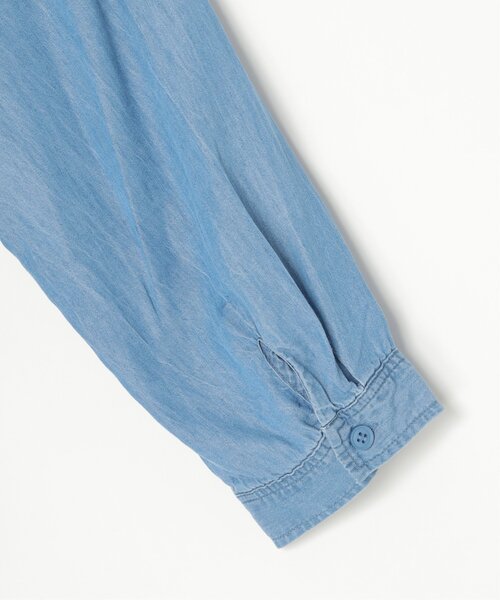 VENCEEXCHANGE（ヴァンスエクスチェンジ）の「デニムクルーネックブルゾン（デニムジャケット・レディース・ブルー/ブルー系/ダークネイビー・FREE）」の11枚目の写真