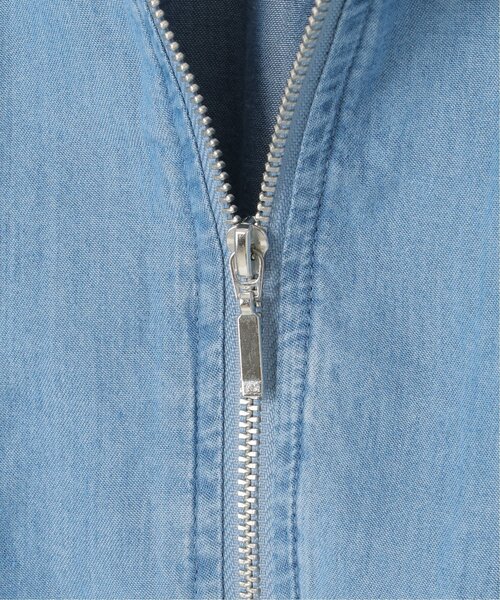 VENCEEXCHANGE（ヴァンスエクスチェンジ）の「デニムクルーネックブルゾン（デニムジャケット・レディース・ブルー/ブルー系/ダークネイビー・FREE）」の15枚目の写真