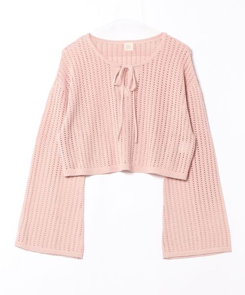 apres jour clair（アプレジュールクレア）の「【apres jour clair】スキッパーメッシュニット【ZOZOTOWN限定アイテム】（ニット/セーター・レディース・アイボリー/ピンクベージュ/サックスブルー・X-LARGE/フリー）」の10枚目の写真