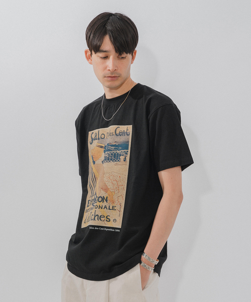 EDIFICE（エディフィス）の「【Lautrec / ロートレック】別注アートプリント  Tシャツ（Tシャツ/カットソー・メンズ・ブラック/アイボリー/ストーン/オートミール/ブラック系その他・MEDIUM/LARGE）」の16枚目の写真