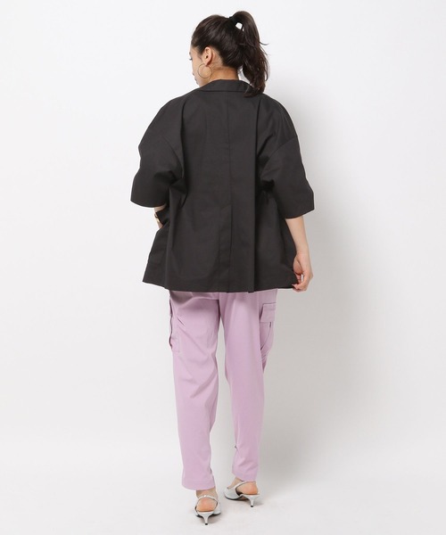 HEREIAM(ヘレイアム)の「【HEREIAM】ルーズフィットジャケット(テーラードジャケット・レディース・ブラウン/ブラック・SMALL/MEDIUM)」の22枚目の写真