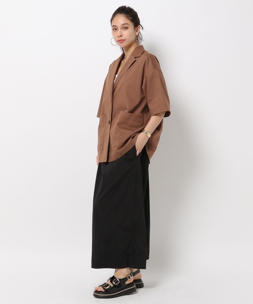 HEREIAM(ヘレイアム)の「【HEREIAM】ルーズフィットジャケット(テーラードジャケット・レディース・ブラウン/ブラック・SMALL/MEDIUM)」の18枚目の写真
