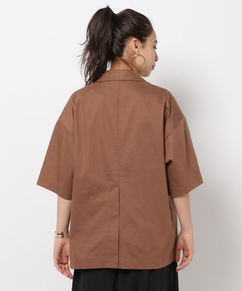 HEREIAM(ヘレイアム)の「【HEREIAM】ルーズフィットジャケット(テーラードジャケット・レディース・ブラウン/ブラック・SMALL/MEDIUM)」の14枚目の写真